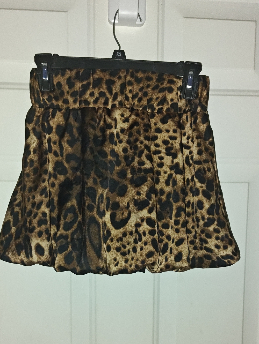 SHEIN Leopard Print Circle Skirt in Brown and Black